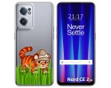 Funda Silicona Transparente para Oneplus Nord CE 2 5G diseño Tigre Dibujos