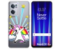 Funda Silicona Transparente para Oneplus Nord CE 2 5G diseño Unicornio Dibujos