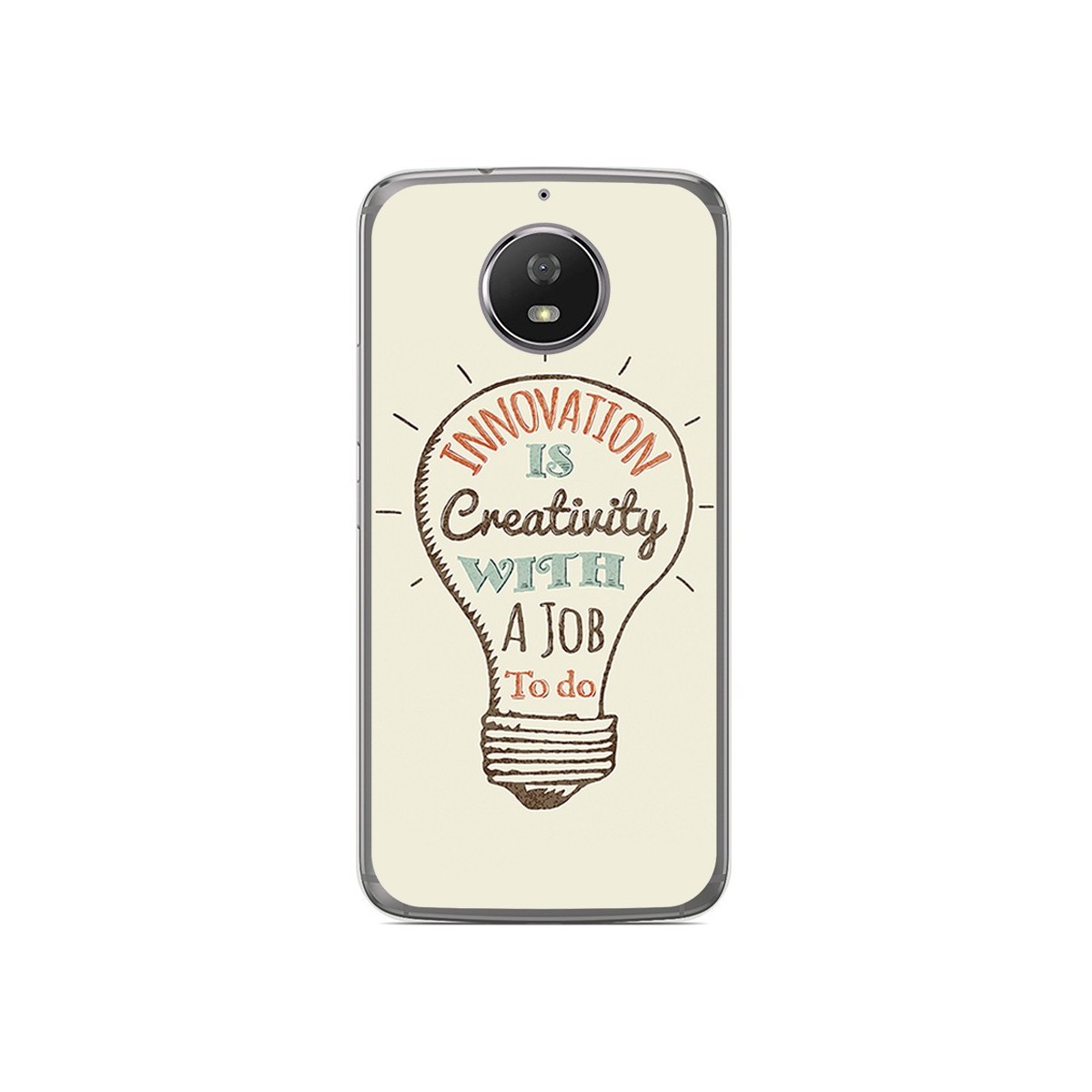 Funda Gel Tpu para Motorola Moto G5S Diseño Creativity Dibujos
