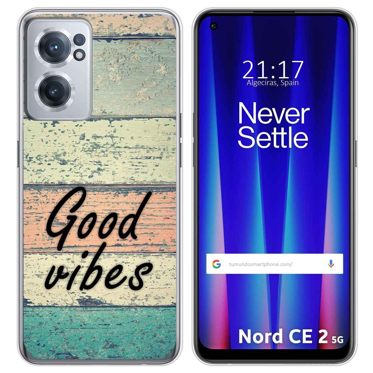 Funda Silicona para Oneplus Nord CE 2 5G diseño Madera 01 Dibujos