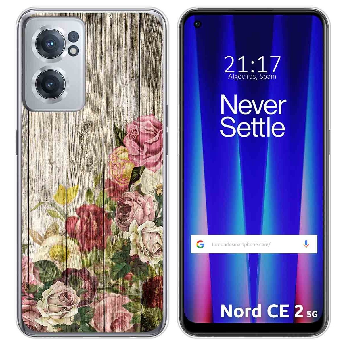 Funda Silicona para Oneplus Nord CE 2 5G diseño Madera 08 Dibujos