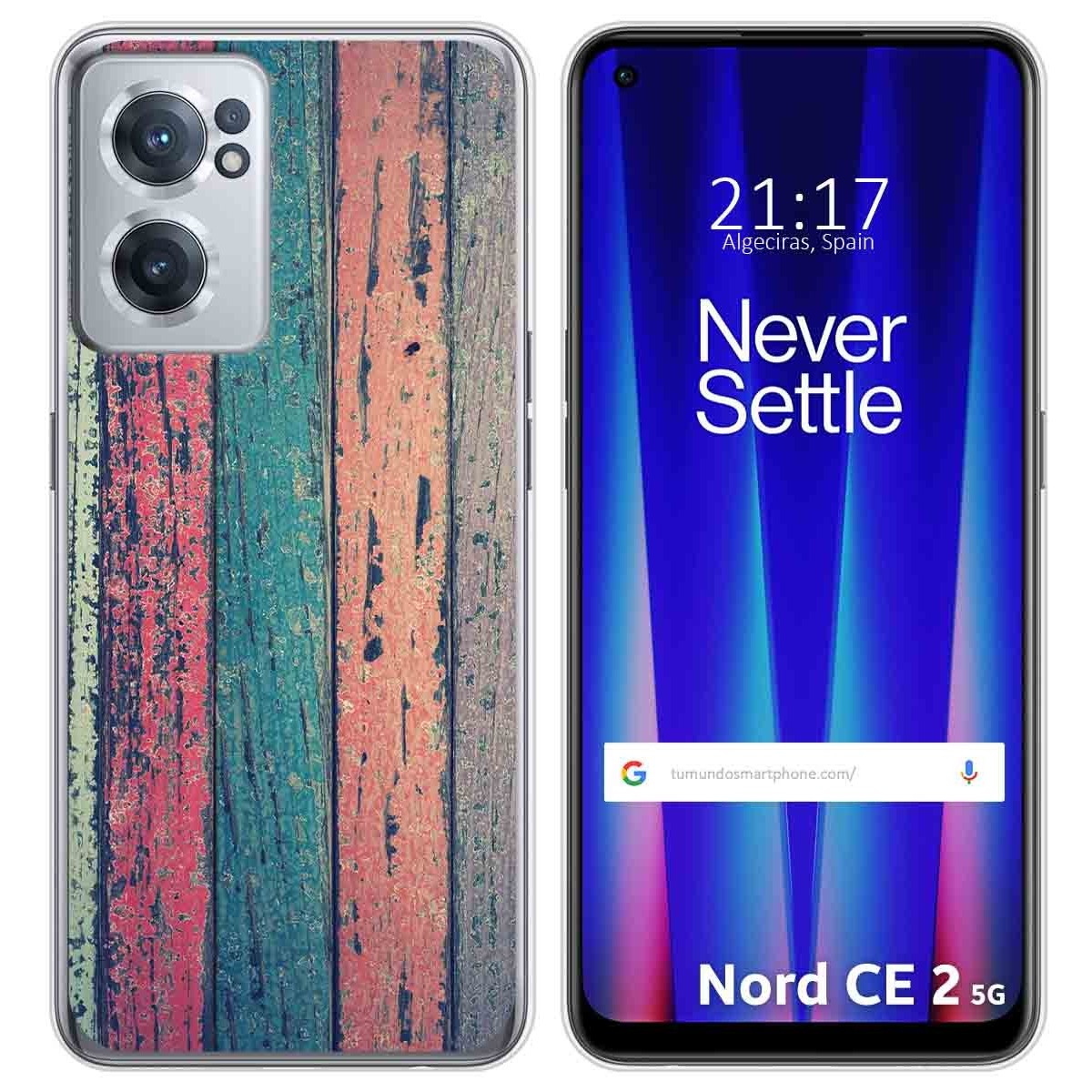 Funda Silicona para Oneplus Nord CE 2 5G diseño Madera 10 Dibujos