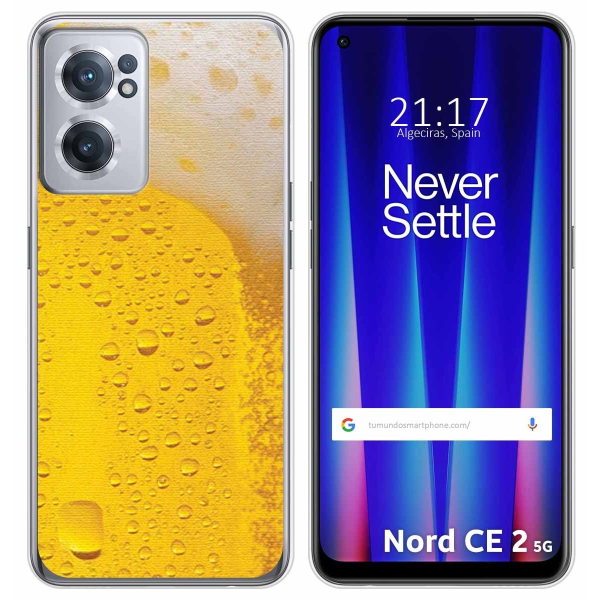 Funda Silicona para Oneplus Nord CE 2 5G diseño Cerveza Dibujos