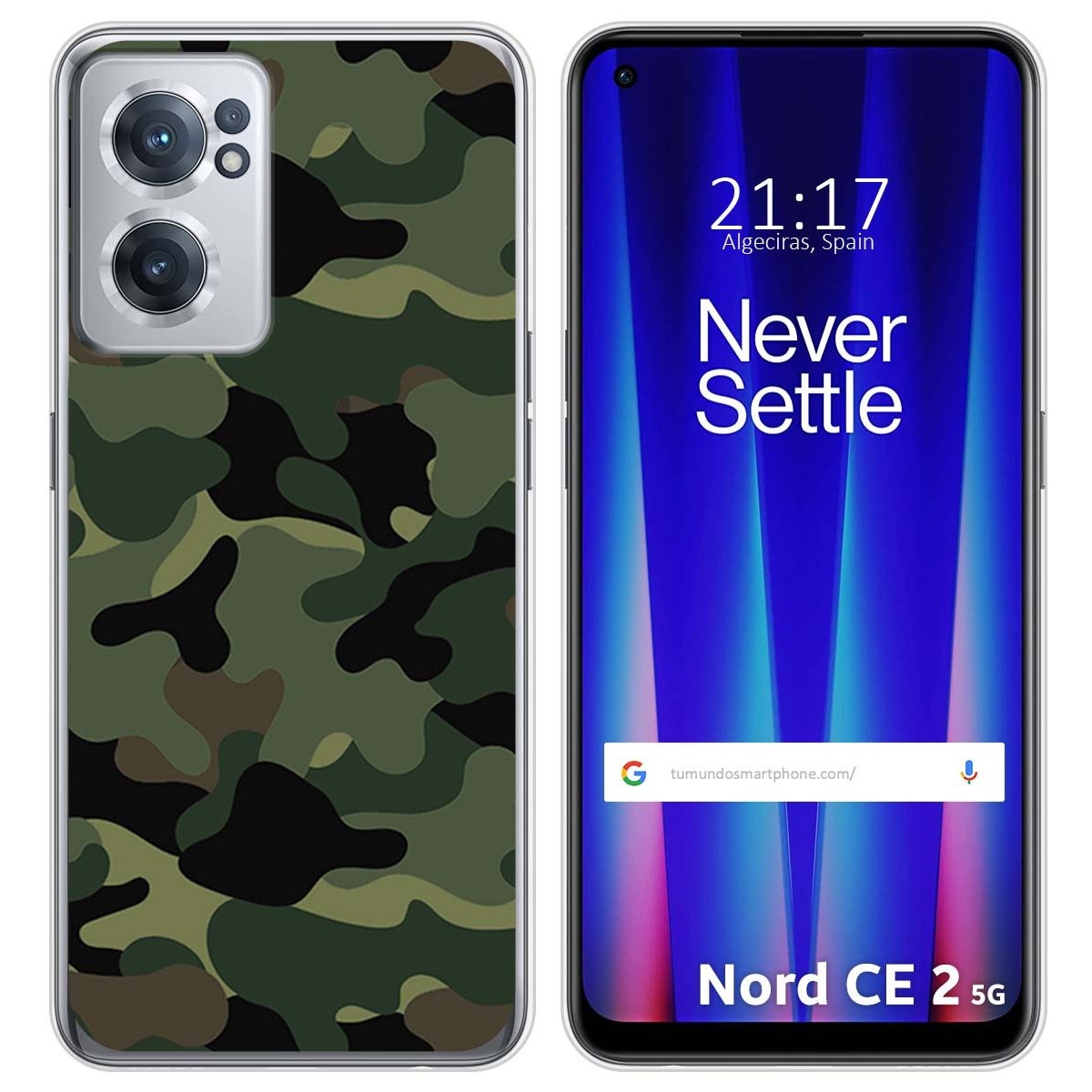 Funda Silicona para Oneplus Nord CE 2 5G diseño Camuflaje Dibujos