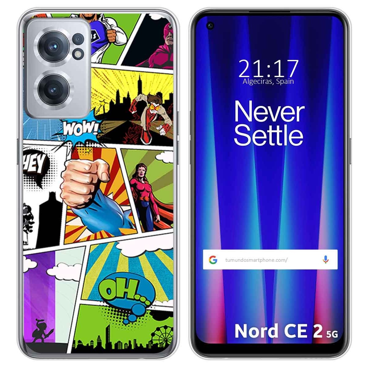 Funda Silicona para Oneplus Nord CE 2 5G diseño Comic Dibujos