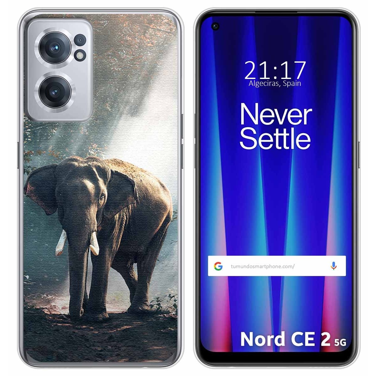 Funda Silicona para Oneplus Nord CE 2 5G diseño Elefante Dibujos