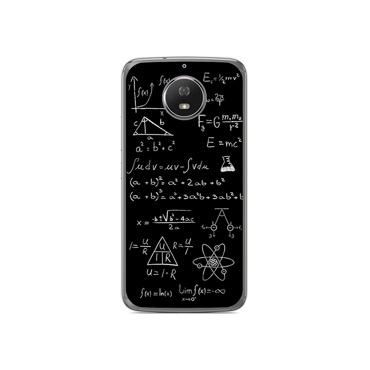 Funda Gel Tpu para Motorola Moto G5S Diseño Formulas Dibujos