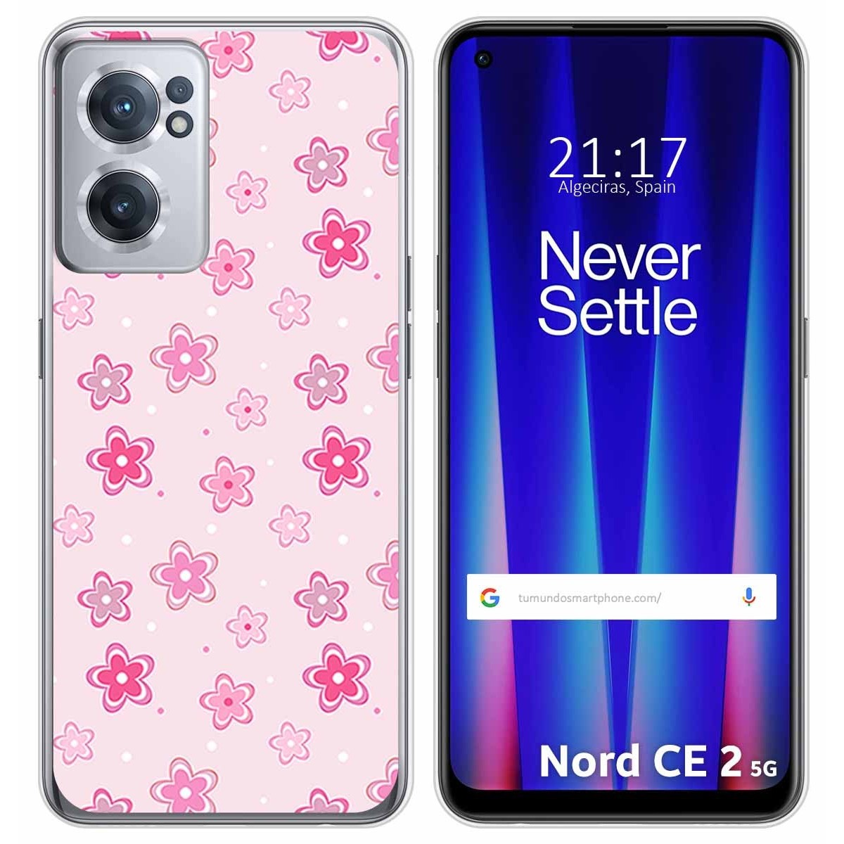 Funda Silicona para Oneplus Nord CE 2 5G diseño Flores Dibujos