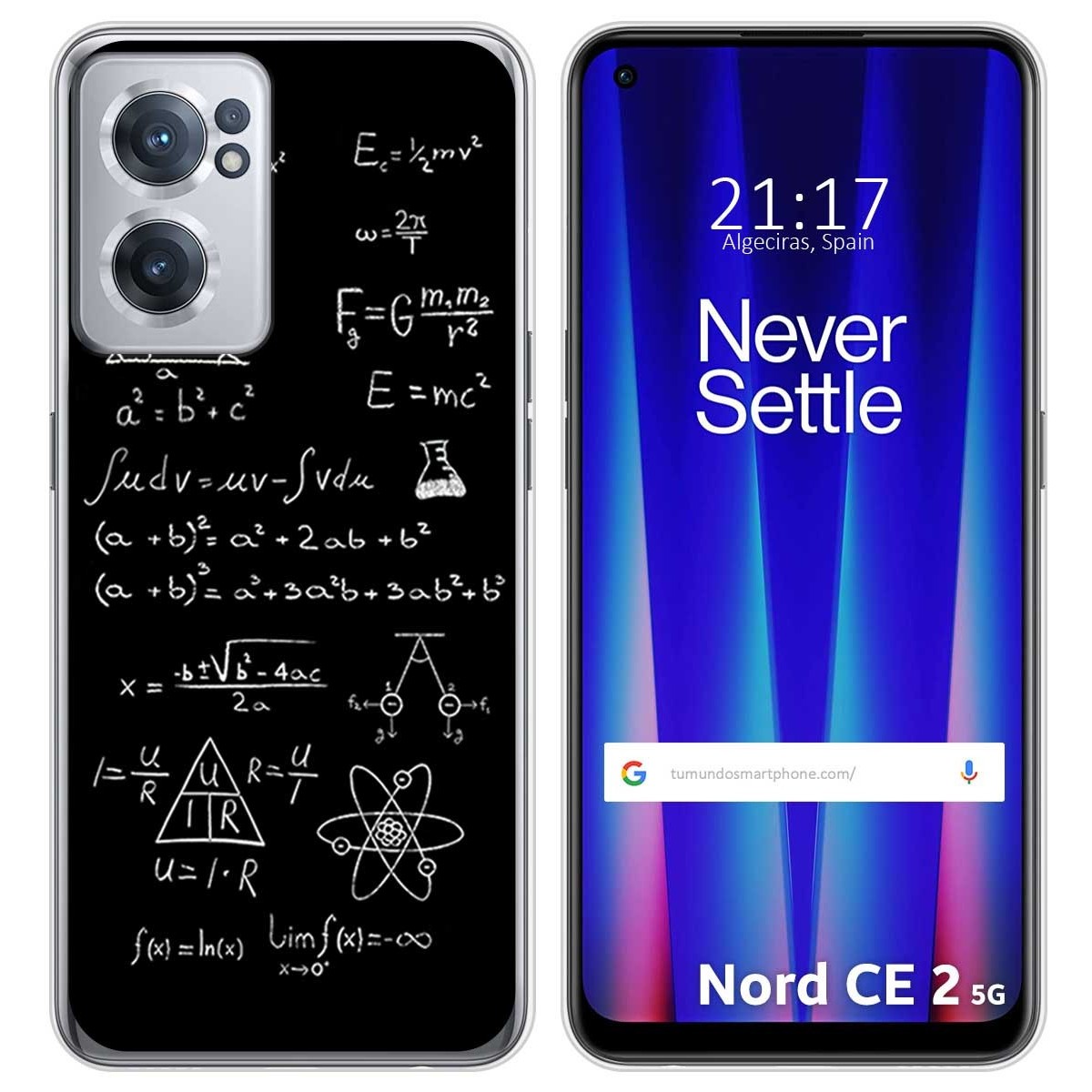 Funda Silicona para Oneplus Nord CE 2 5G diseño Formulas Dibujos