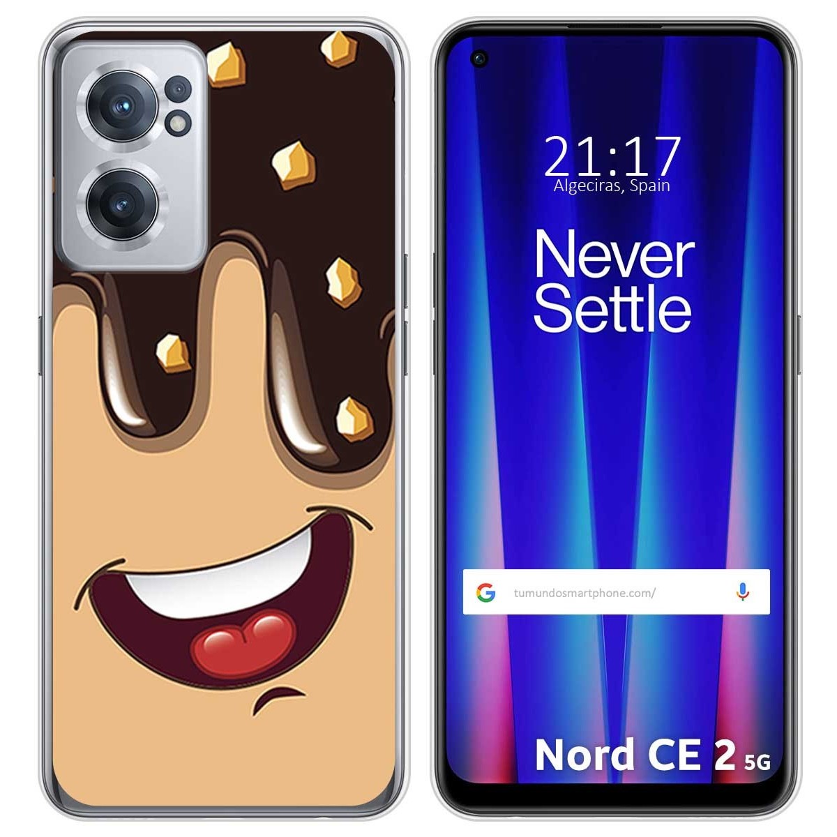 Funda Silicona para Oneplus Nord CE 2 5G diseño Helado Chocolate Dibujos