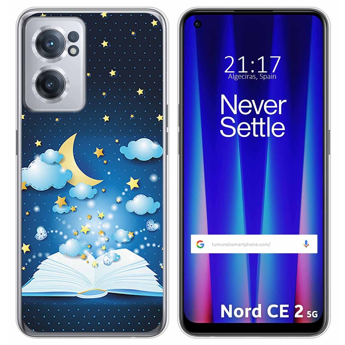 Funda Silicona para Oneplus Nord CE 2 5G diseño Libro Cuentos Dibujos