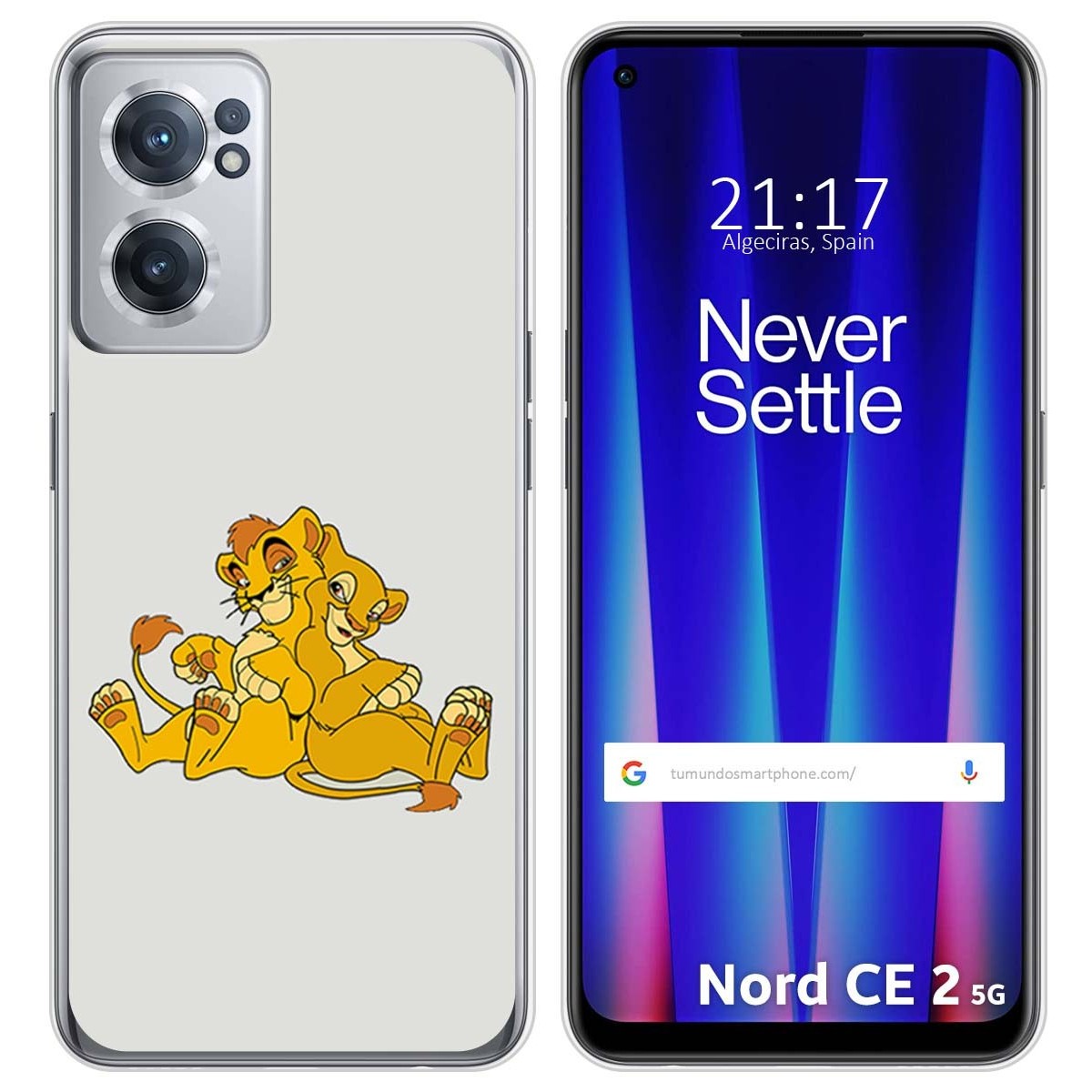 Funda Silicona para Oneplus Nord CE 2 5G diseño Leones Dibujos