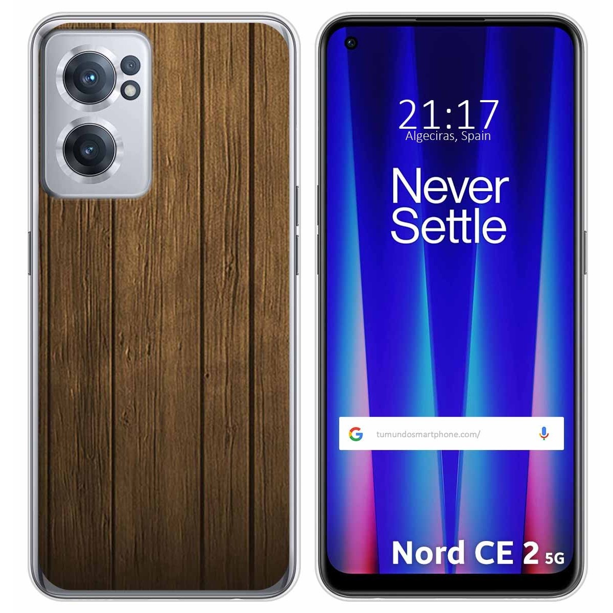 Funda Silicona para Oneplus Nord CE 2 5G diseño Madera Dibujos