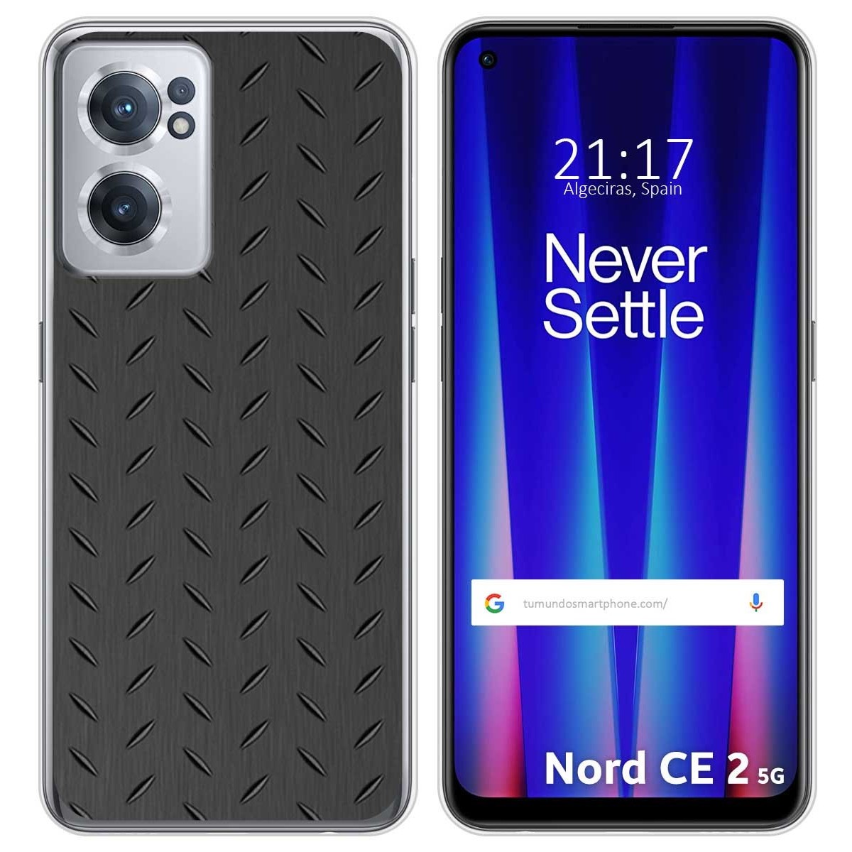 Funda Silicona para Oneplus Nord CE 2 5G diseño Metal Dibujos