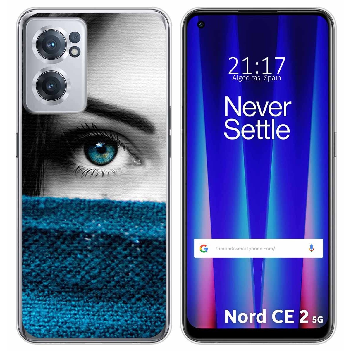 Funda Silicona para Oneplus Nord CE 2 5G diseño Ojo Dibujos