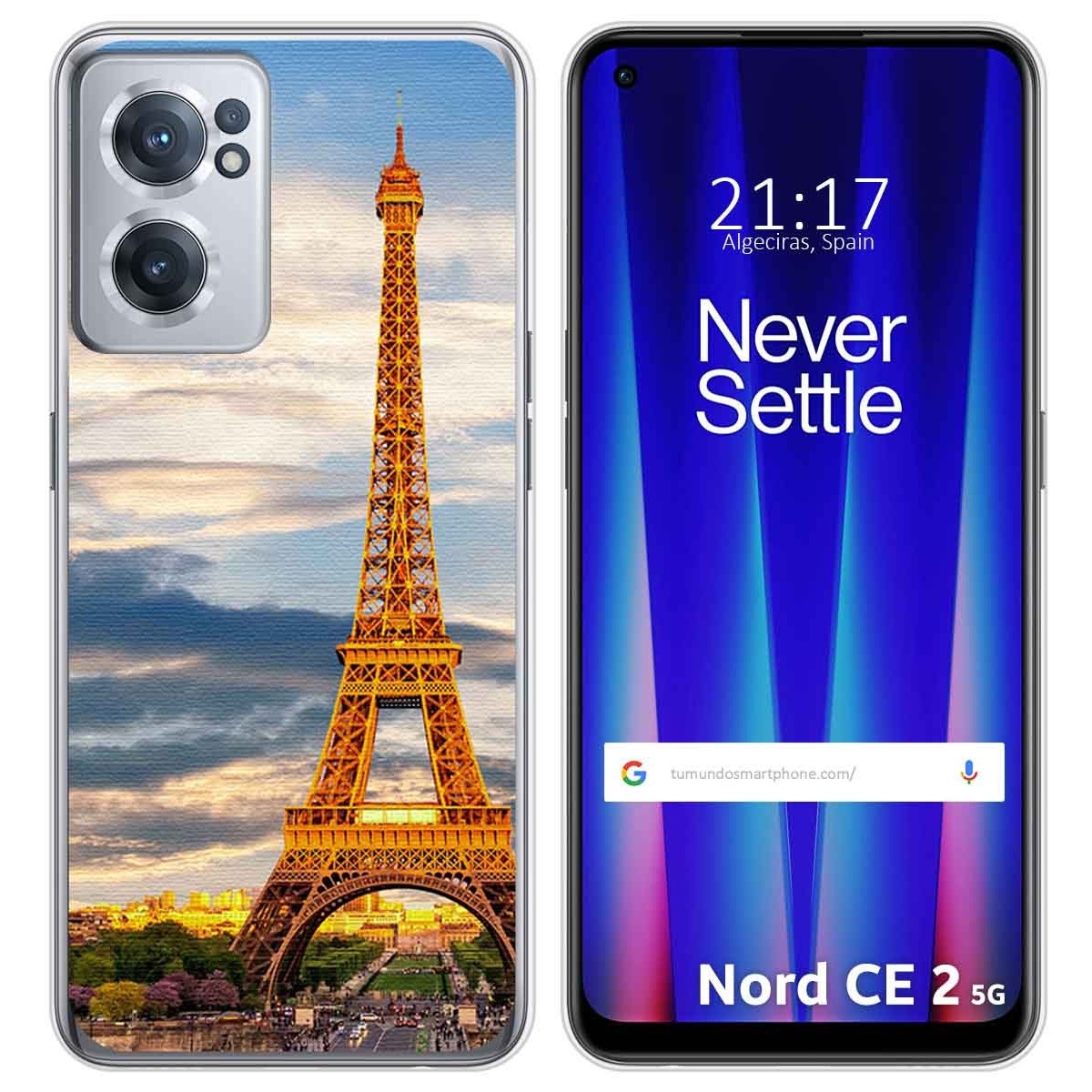 Funda Silicona para Oneplus Nord CE 2 5G diseño Paris Dibujos