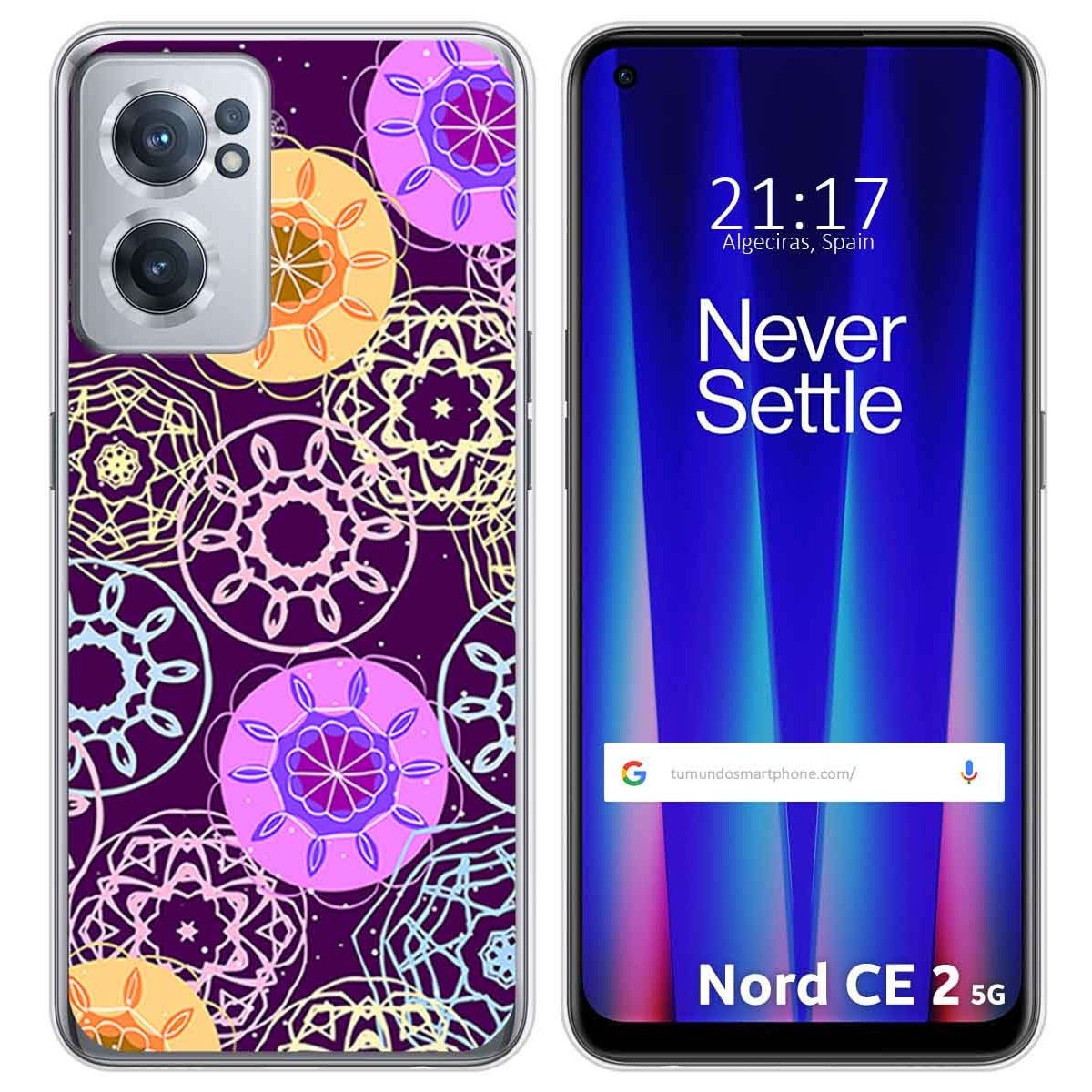 Funda Silicona para Oneplus Nord CE 2 5G diseño Radial Dibujos