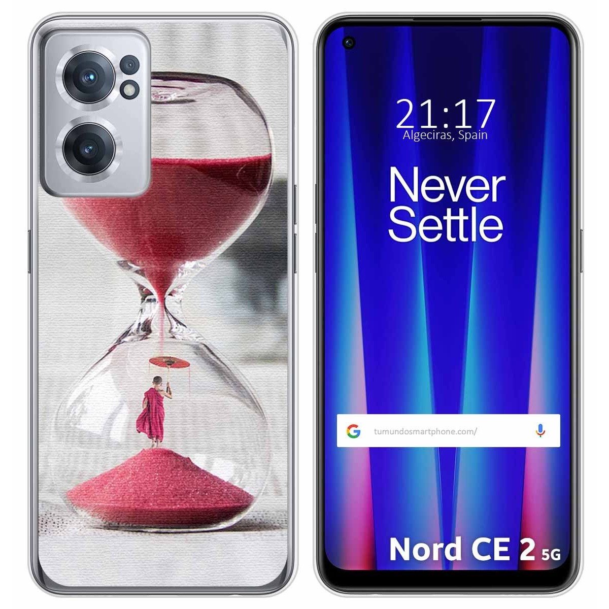 Funda Silicona para Oneplus Nord CE 2 5G diseño Reloj Dibujos