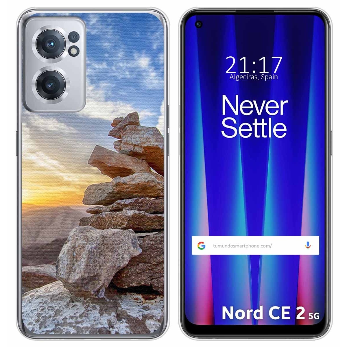 Funda Silicona para Oneplus Nord CE 2 5G diseño Sunset Dibujos