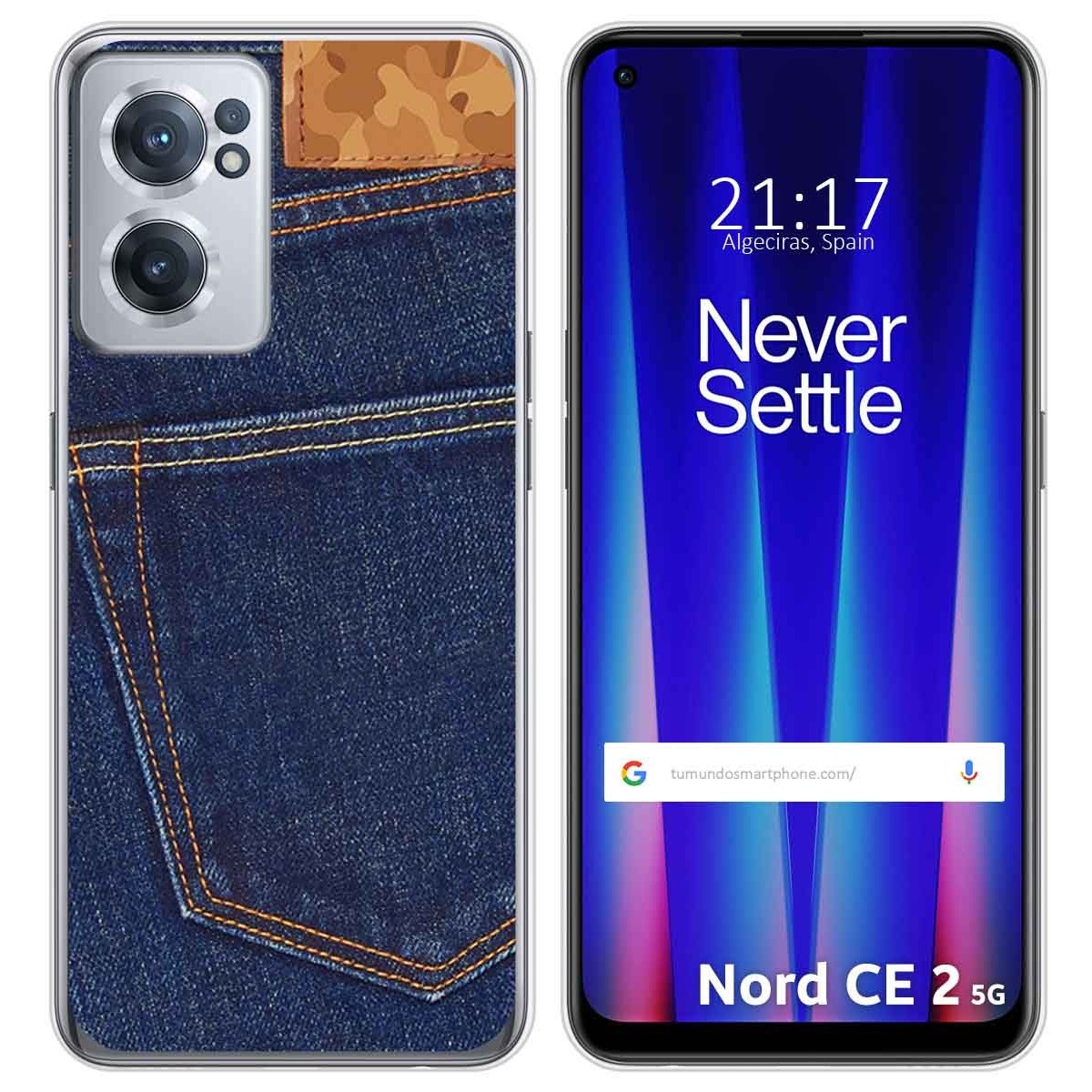 Funda Silicona para Oneplus Nord CE 2 5G diseño Vaquero Dibujos