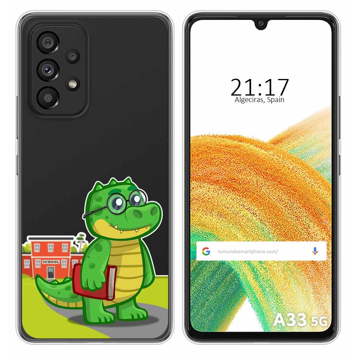 Funda Silicona Transparente para Samsung Galaxy A33 5G diseño Coco Dibujos