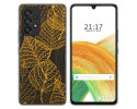 Funda Silicona Transparente para Samsung Galaxy A33 5G diseño Hojas Dibujos