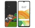 Funda Silicona Transparente para Samsung Galaxy A33 5G diseño Panda Dibujos