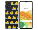 Funda Silicona Transparente para Samsung Galaxy A33 5G diseño Pato Dibujos