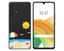 Funda Silicona Transparente para Samsung Galaxy A33 5G diseño Playa Dibujos