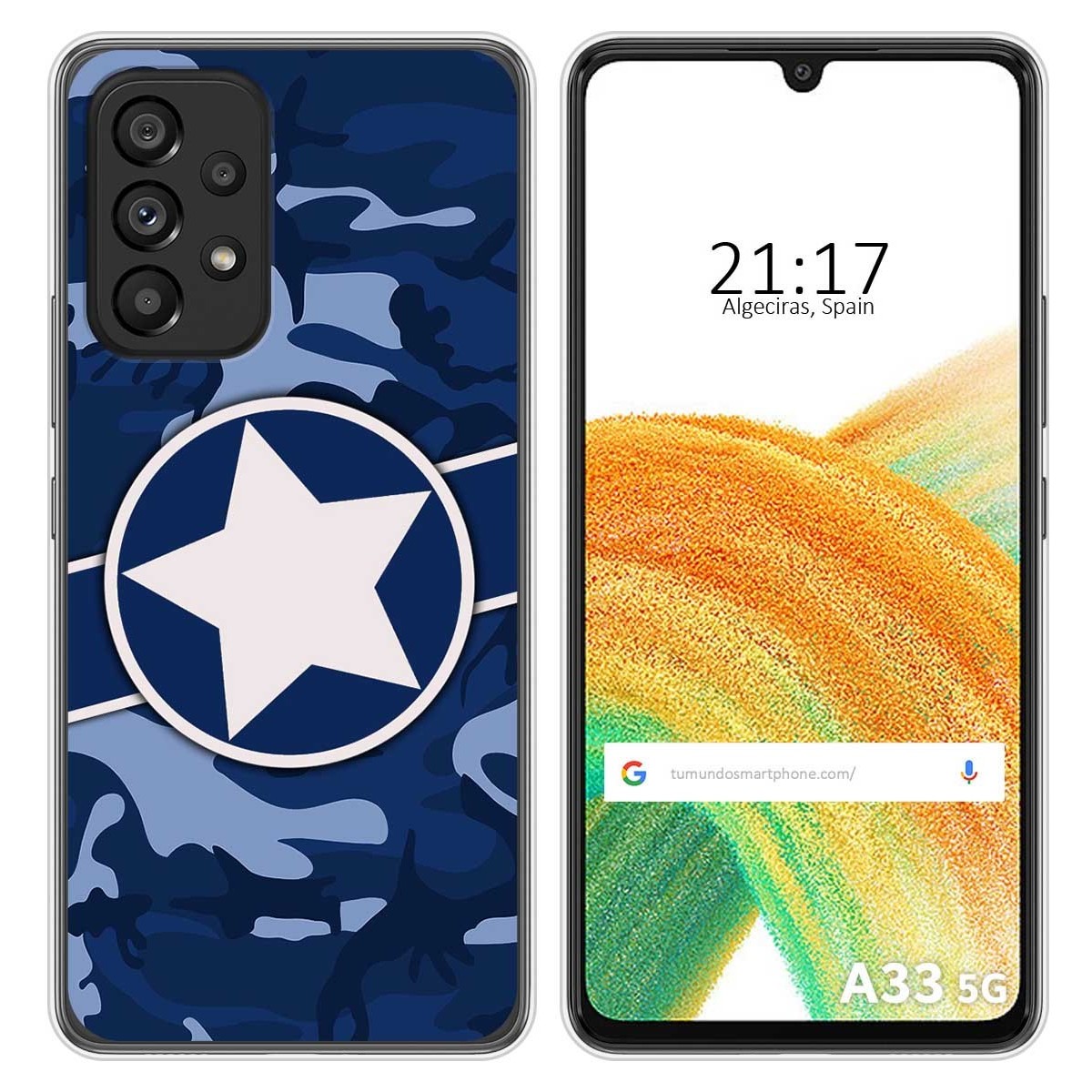 Funda Silicona para Samsung Galaxy A33 5G diseño Camuflaje 03 Dibujos