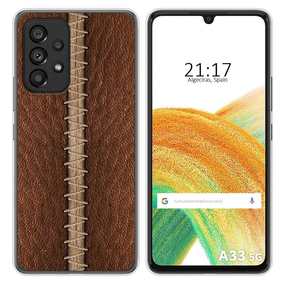 Funda Silicona para Samsung Galaxy A33 5G diseño Cuero 01 Dibujos