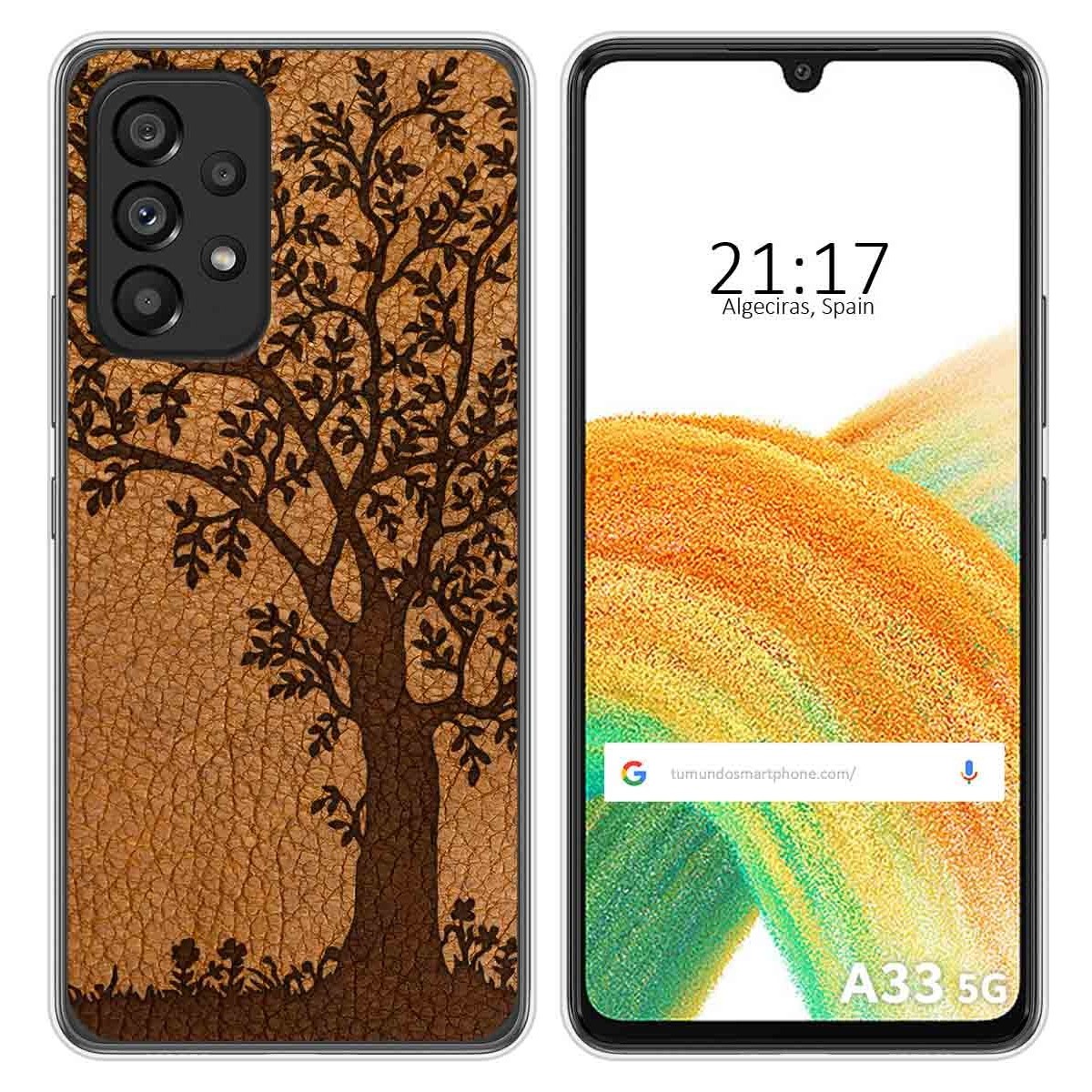 Funda Silicona para Samsung Galaxy A33 5G diseño Cuero 03 Dibujos