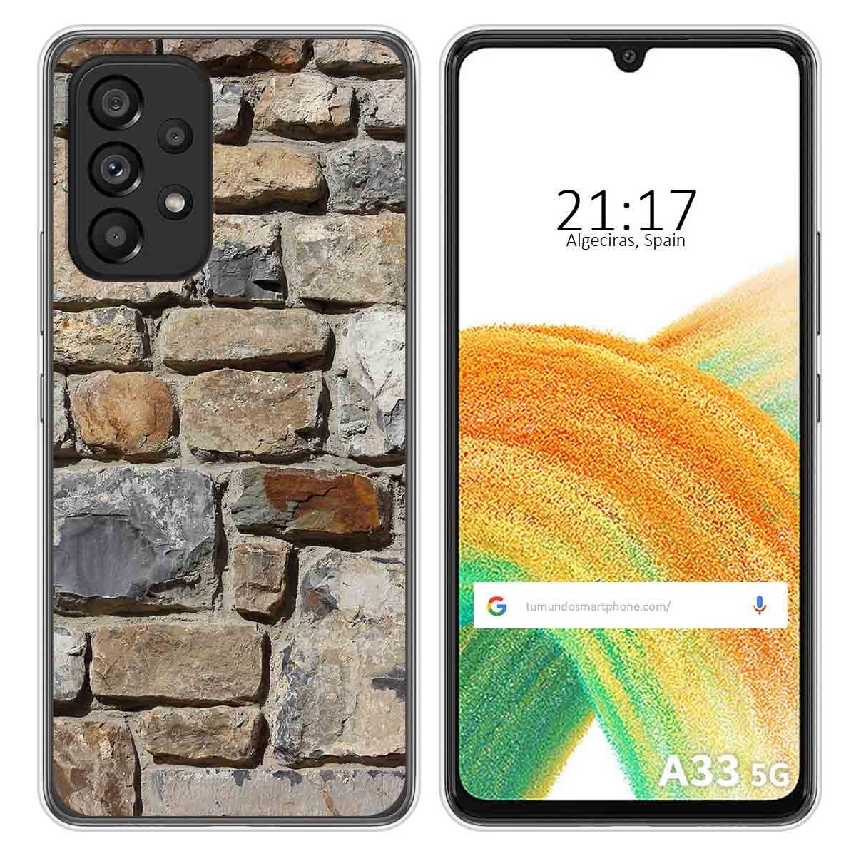 Funda Silicona para Samsung Galaxy A33 5G diseño Ladrillo 03 Dibujos