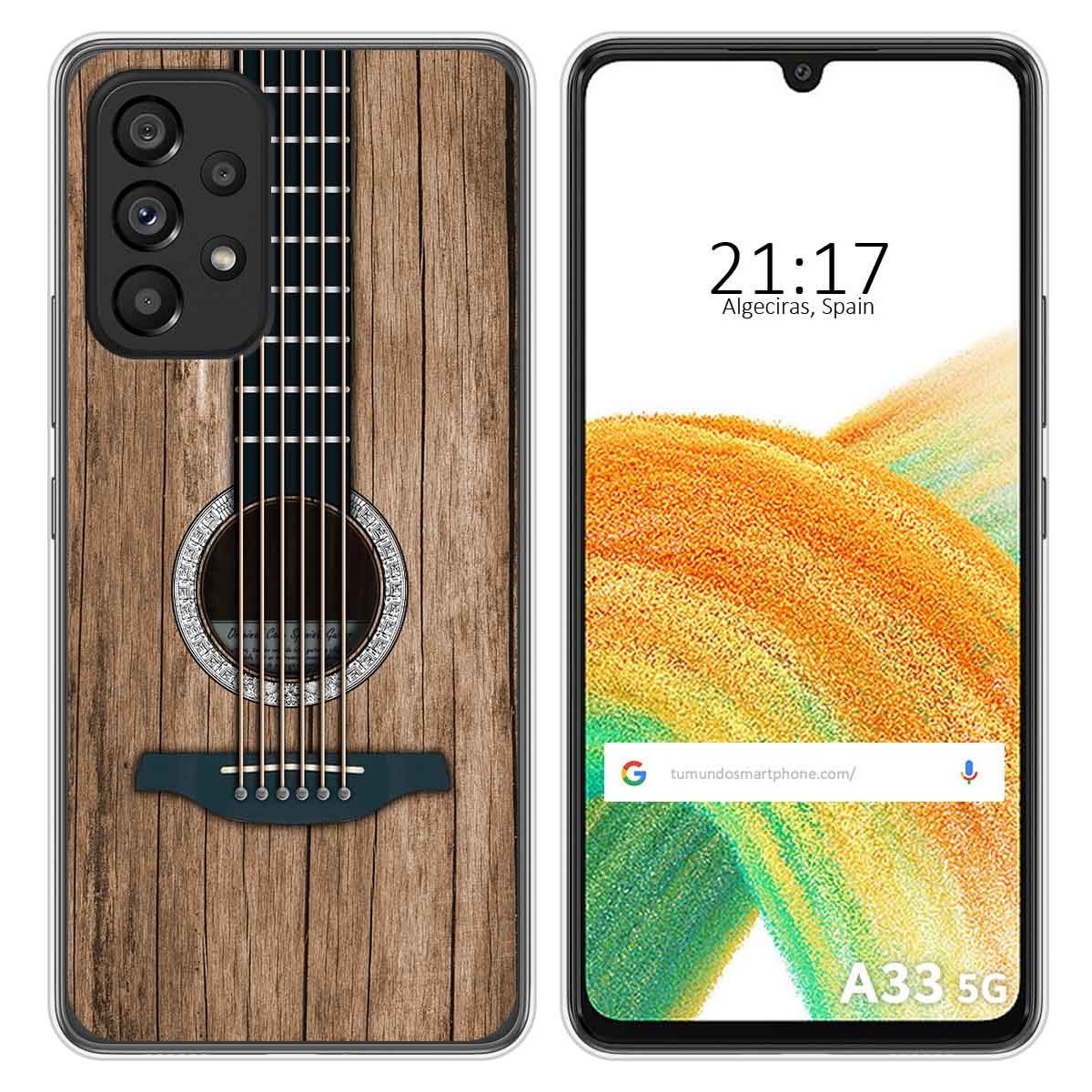 Funda Silicona para Samsung Galaxy A33 5G diseño Madera 11 Dibujos