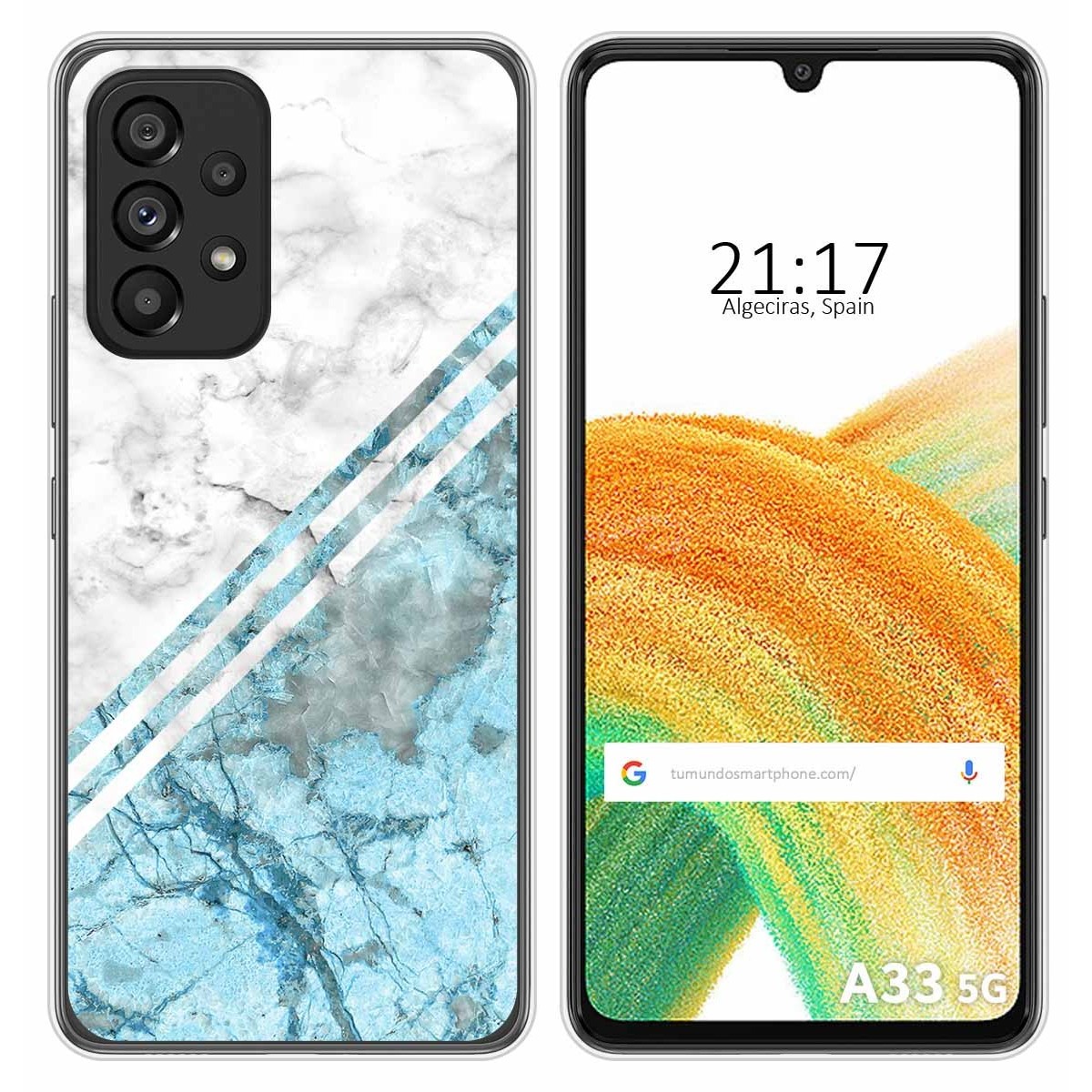 Funda Silicona para Samsung Galaxy A33 5G diseño Mármol 02 Dibujos