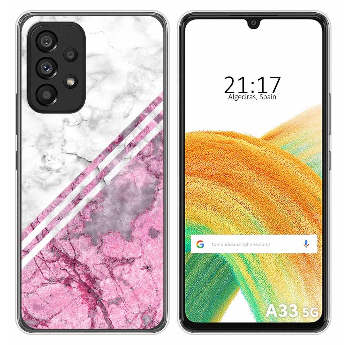 Funda Silicona para Samsung Galaxy A33 5G diseño Mármol 03 Dibujos