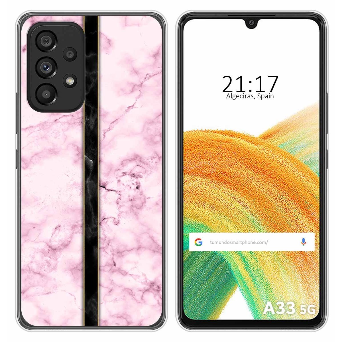 Funda Silicona para Samsung Galaxy A33 5G diseño Mármol 04 Dibujos