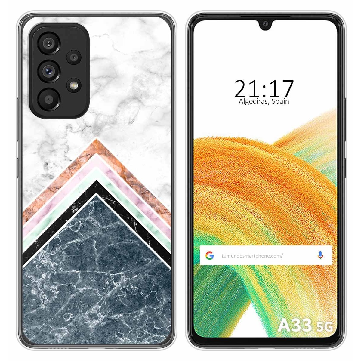 Funda Silicona para Samsung Galaxy A33 5G diseño Mármol 05 Dibujos