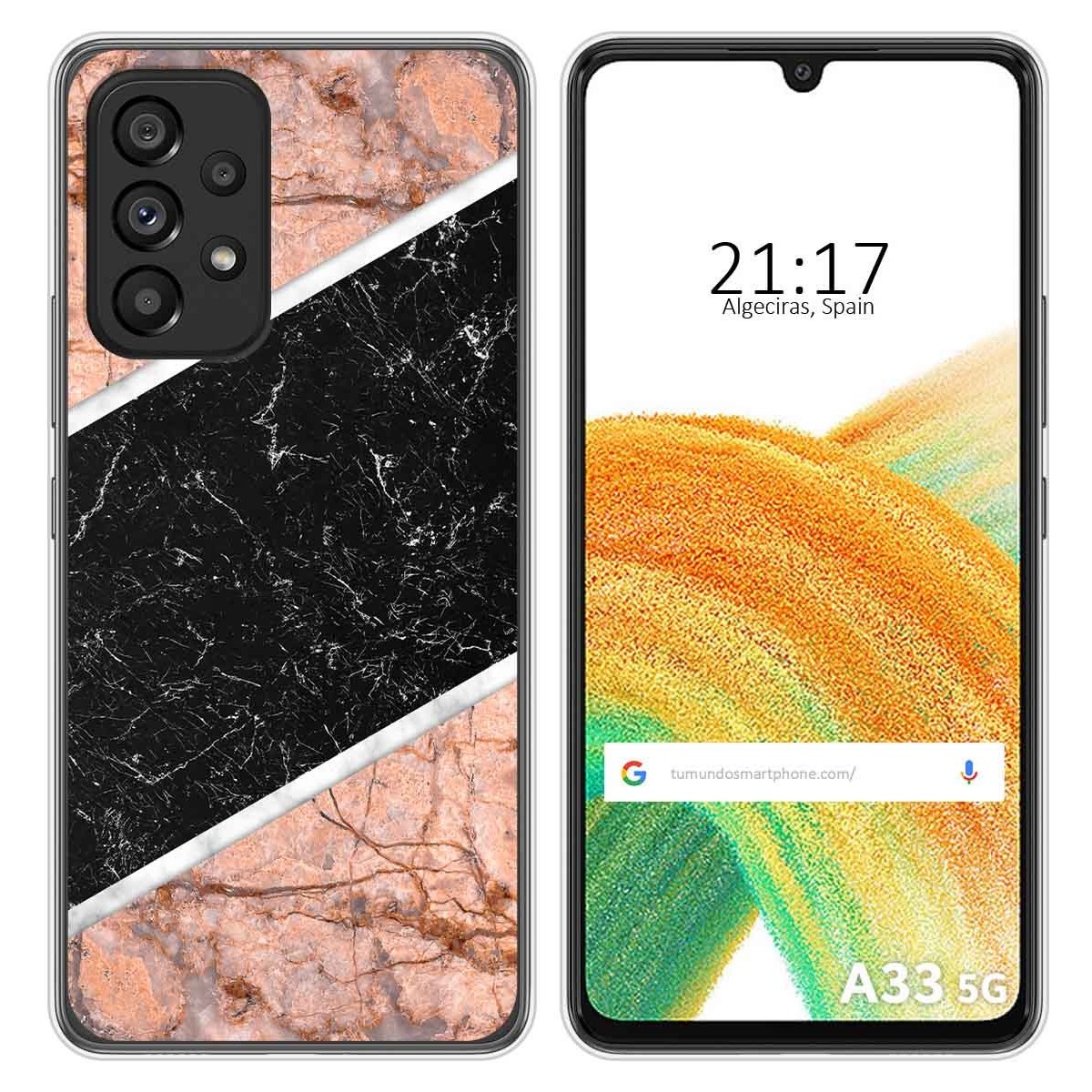 Funda Silicona para Samsung Galaxy A33 5G diseño Mármol 07 Dibujos