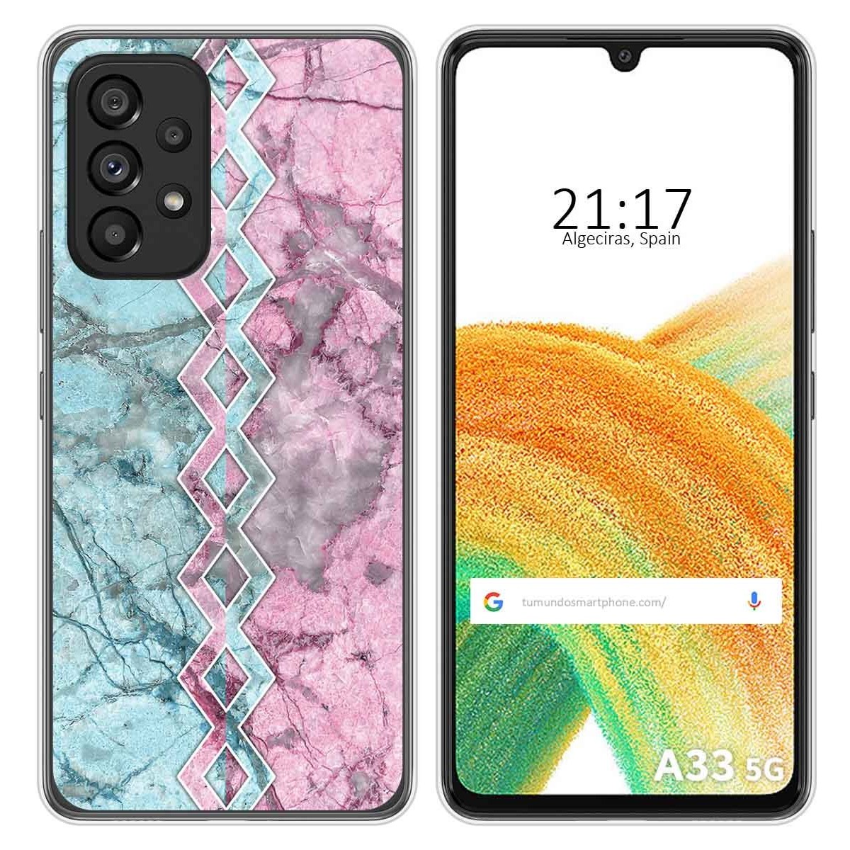 Funda Silicona para Samsung Galaxy A33 5G diseño Mármol 08 Dibujos