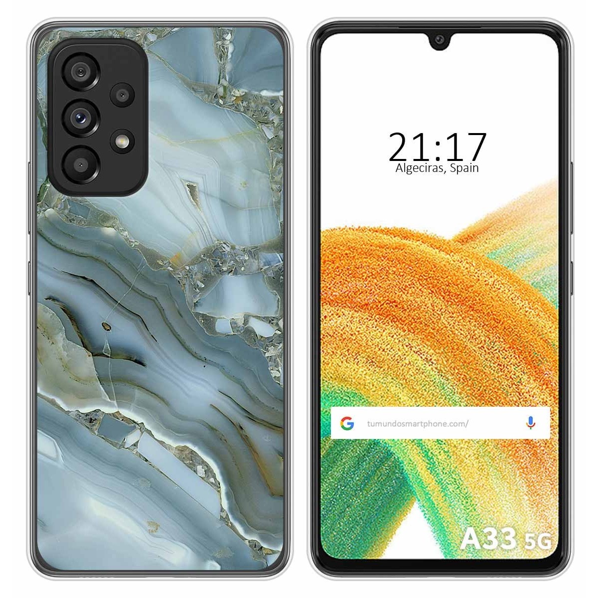 Funda Silicona para Samsung Galaxy A33 5G diseño Mármol 09 Dibujos