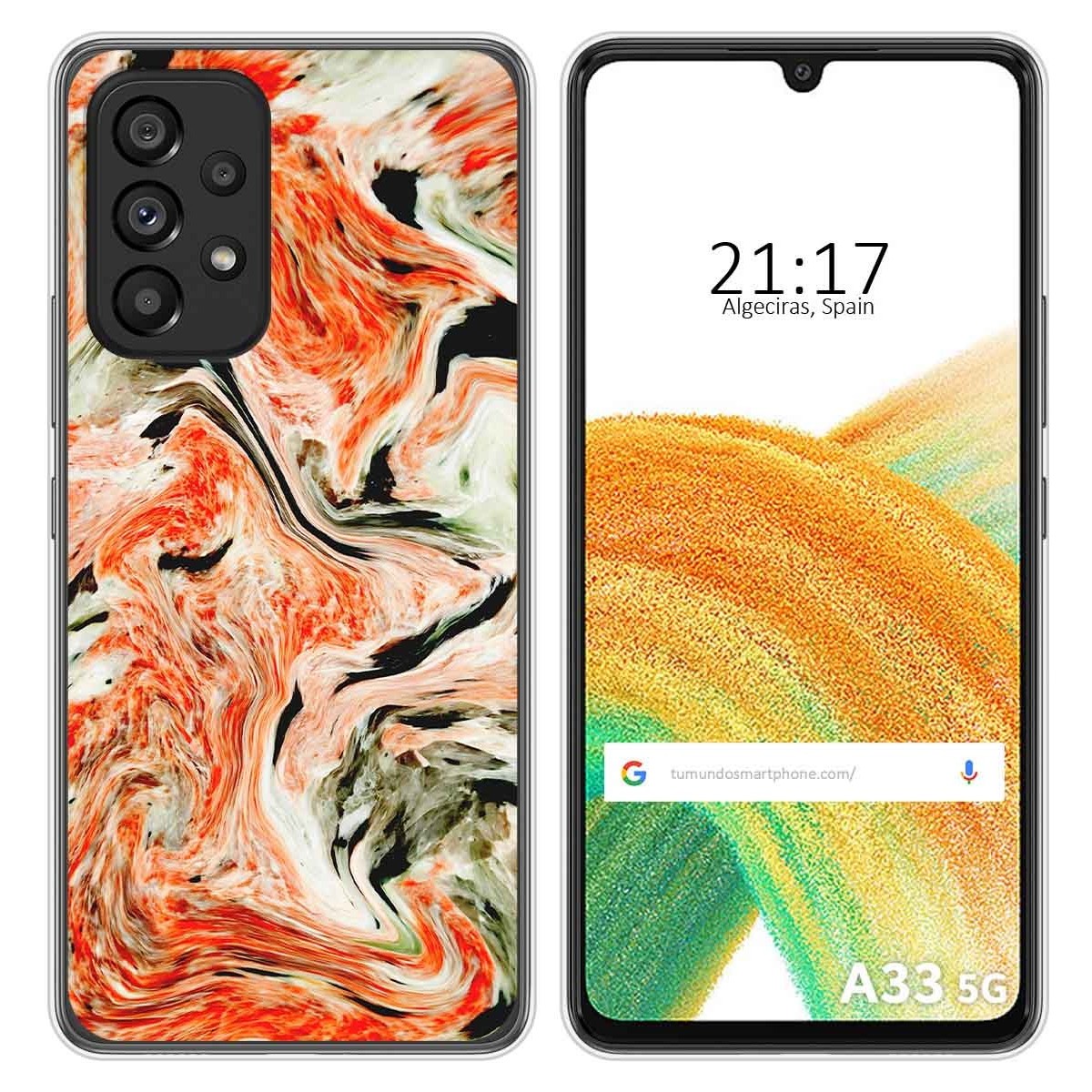 Funda Silicona para Samsung Galaxy A33 5G diseño Mármol 12 Dibujos