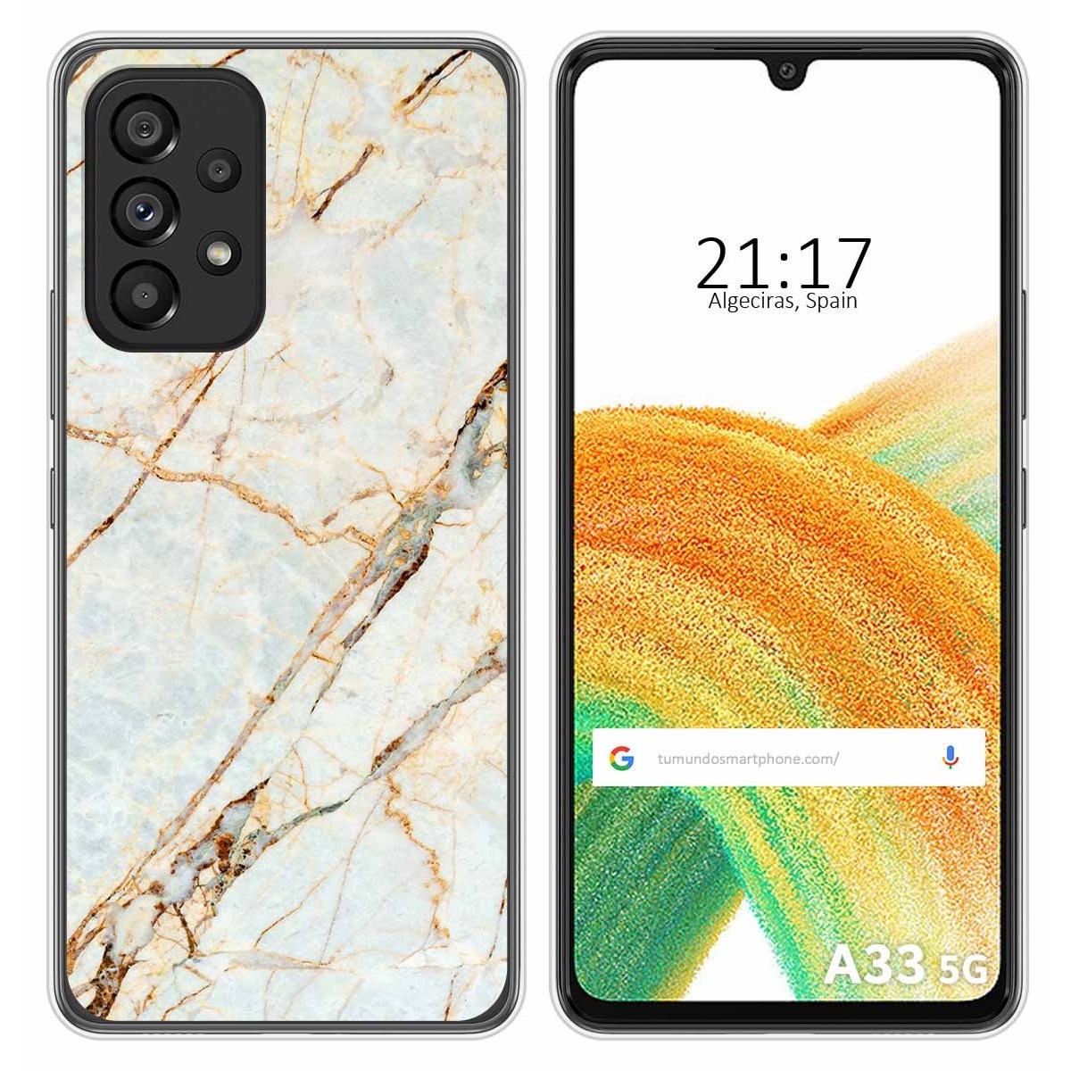 Funda Silicona para Samsung Galaxy A33 5G diseño Mármol 13 Dibujos