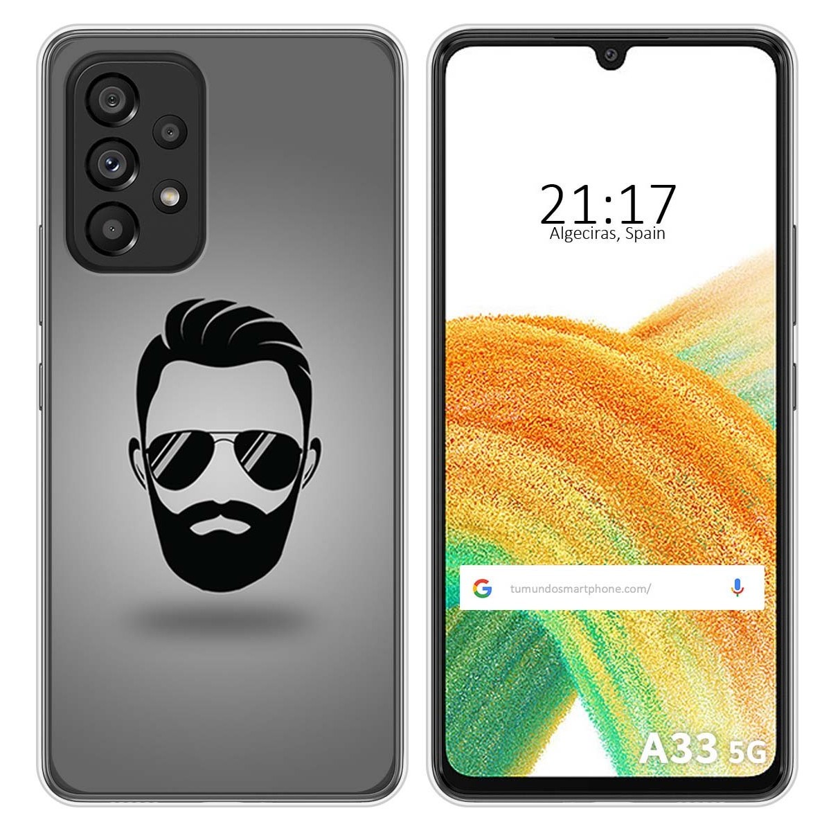 Funda Silicona para Samsung Galaxy A33 5G diseño Barba Dibujos