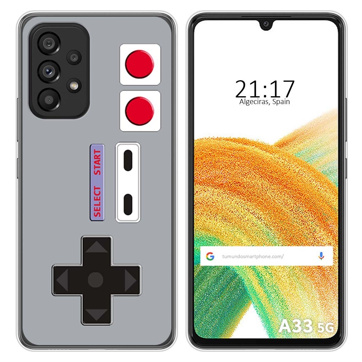 Funda Silicona para Samsung Galaxy A33 5G diseño Consola Dibujos