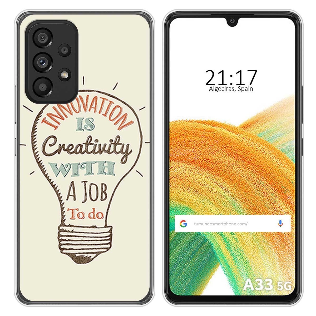 Funda Silicona para Samsung Galaxy A33 5G diseño Creativity Dibujos