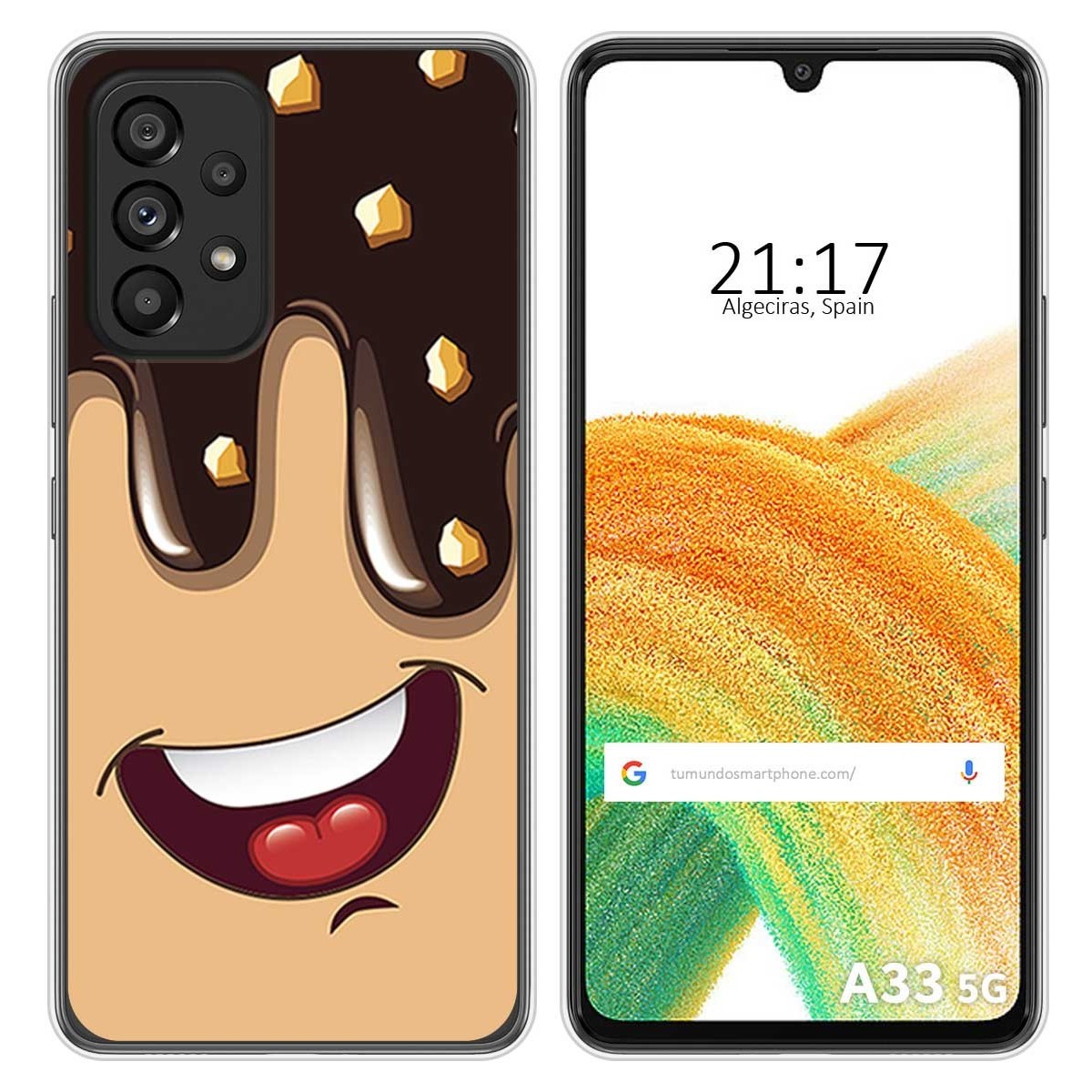Funda Silicona para Samsung Galaxy A33 5G diseño Helado Chocolate Dibujos