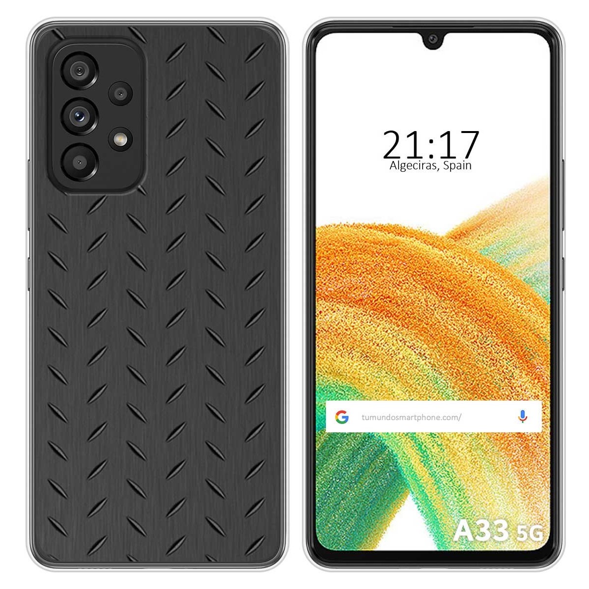 Funda Silicona para Samsung Galaxy A33 5G diseño Metal Dibujos