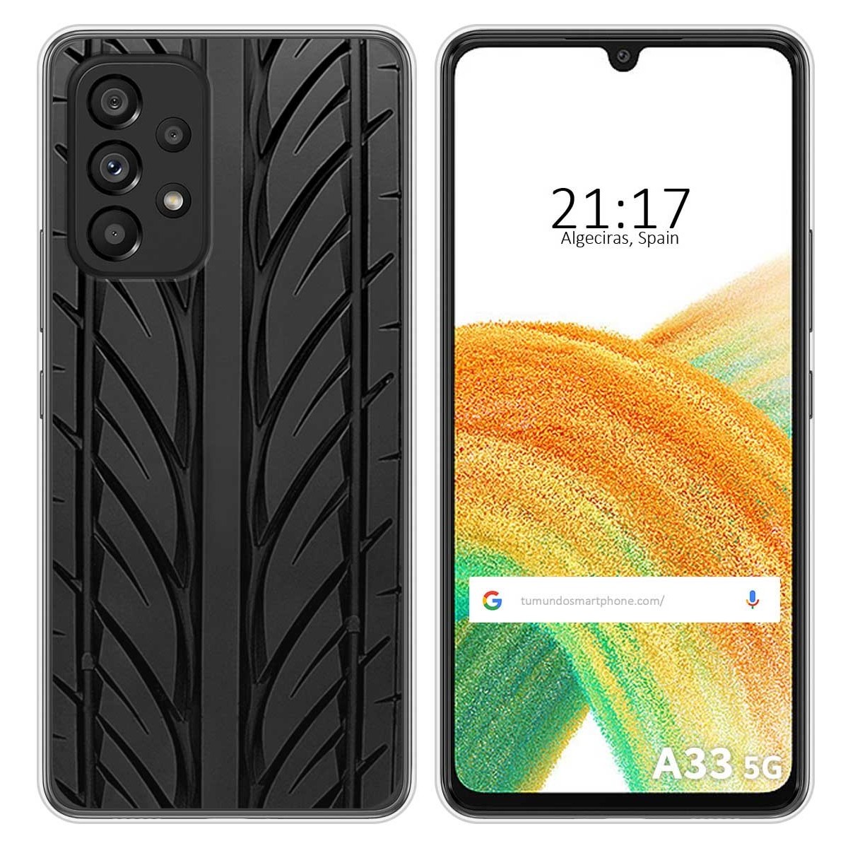 Funda Silicona para Samsung Galaxy A33 5G diseño Neumatico Dibujos