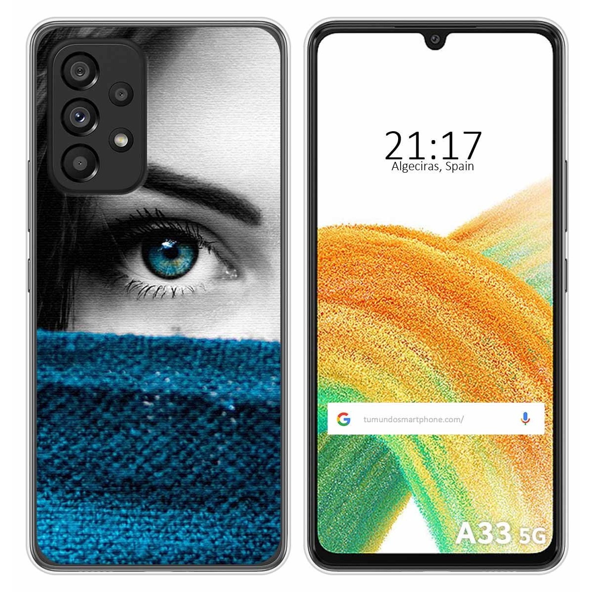 Funda Silicona para Samsung Galaxy A33 5G diseño Ojo Dibujos